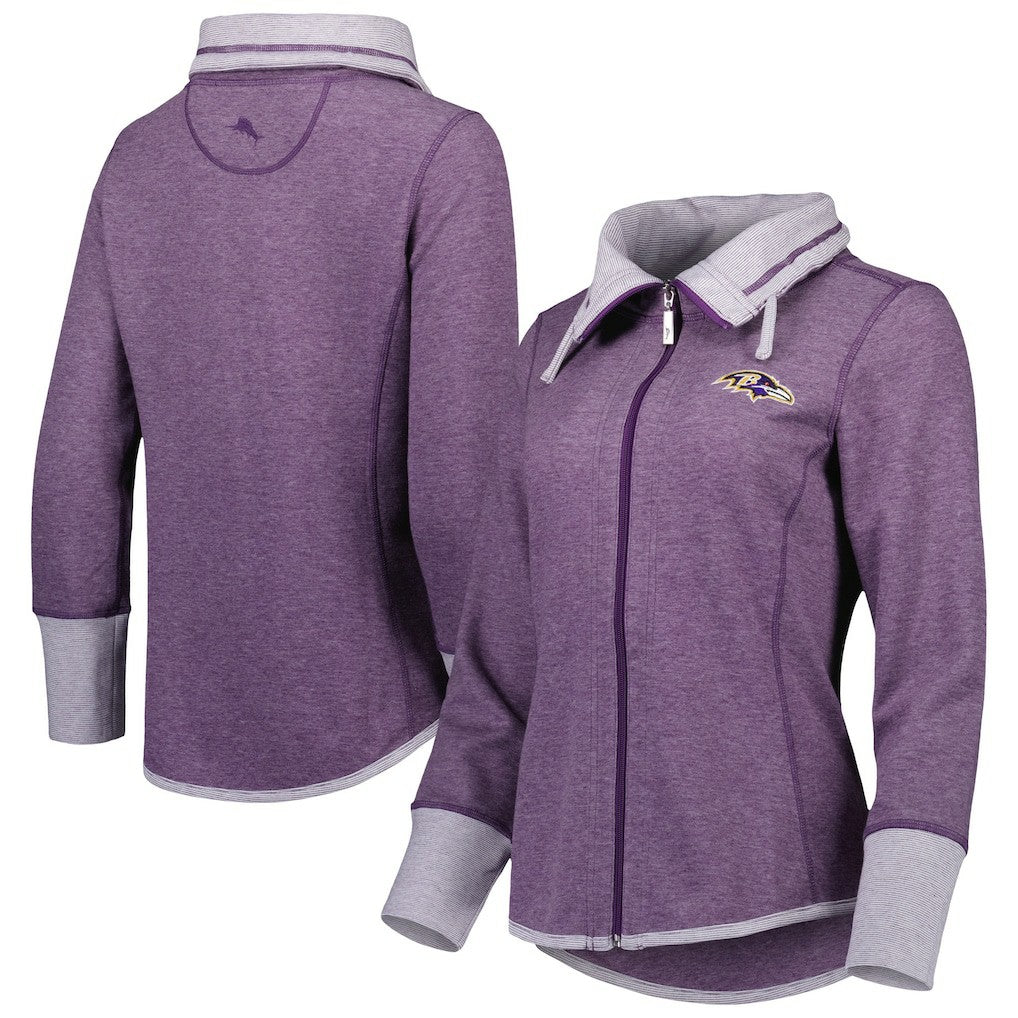 NFL Baltimore Ravens Women's Sport Sun Fade Full-Zip Sweatshirt