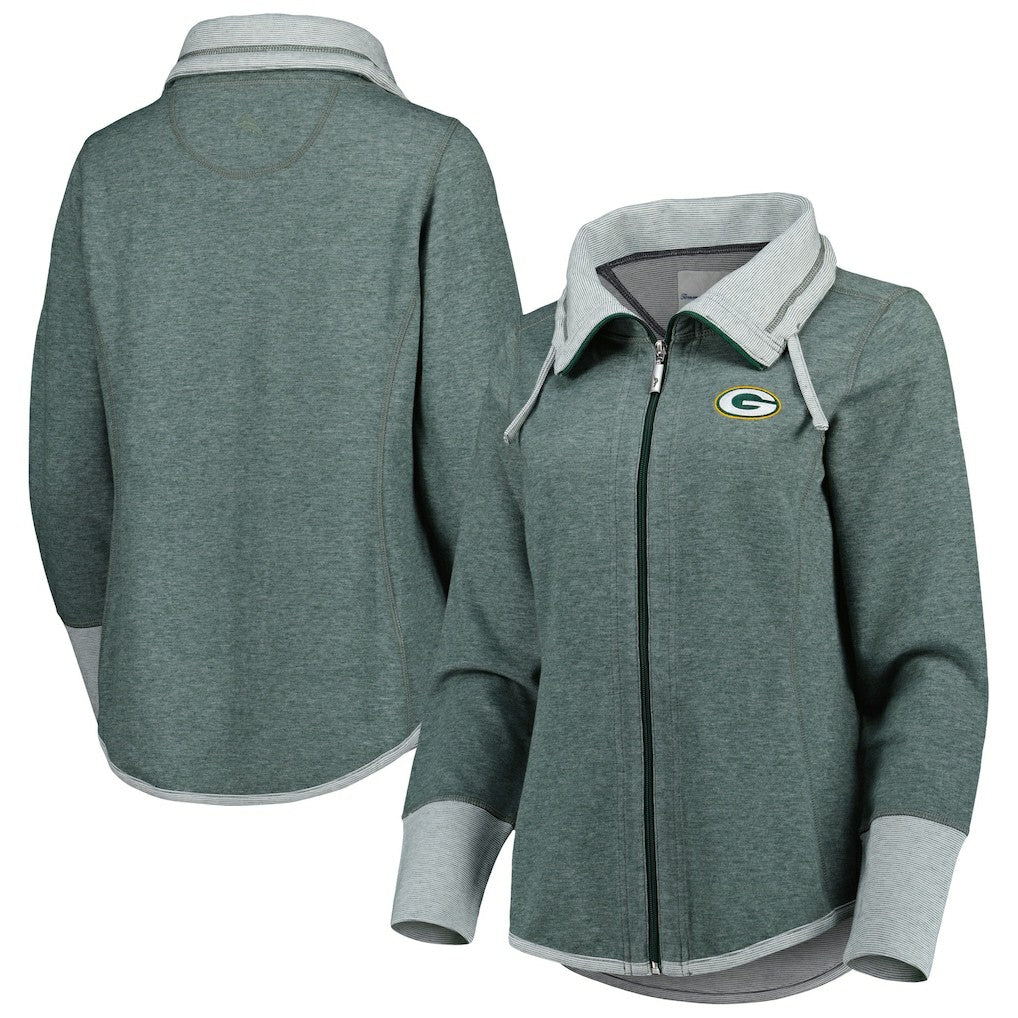 NFL Green Bay Packers Women's Sport Sun Fade Full-Zip Sweatshirt
