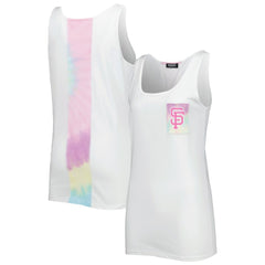 San Francisco Giants Refried Apparel Women's Tie-Dye Tank Top - White