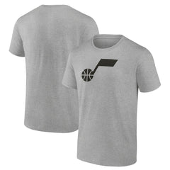 Utah Jazz Alternate Logo T-Shirt - Heathered Gray cheap