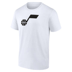 Utah Jazz Solid Primary Logo T-Shirt - White on sale