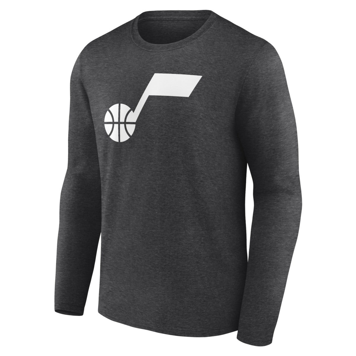 Utah Jazz Primary Logo Team Long Sleeve T-Shirt - Heathered Charcoal shop