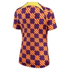 Barcelona Women's 2022/23 Pre-Match Raglan Performance Top / Soccer Online