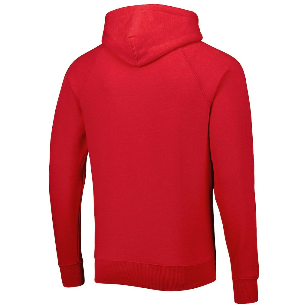 NFL Atlanta Falcons Homage Retro Helmet Tri-Blend Raglan Pullover Hoodie