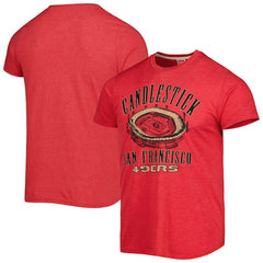NFL San Francisco 49ers Homage Stadium Tri-Blend T-Shirt