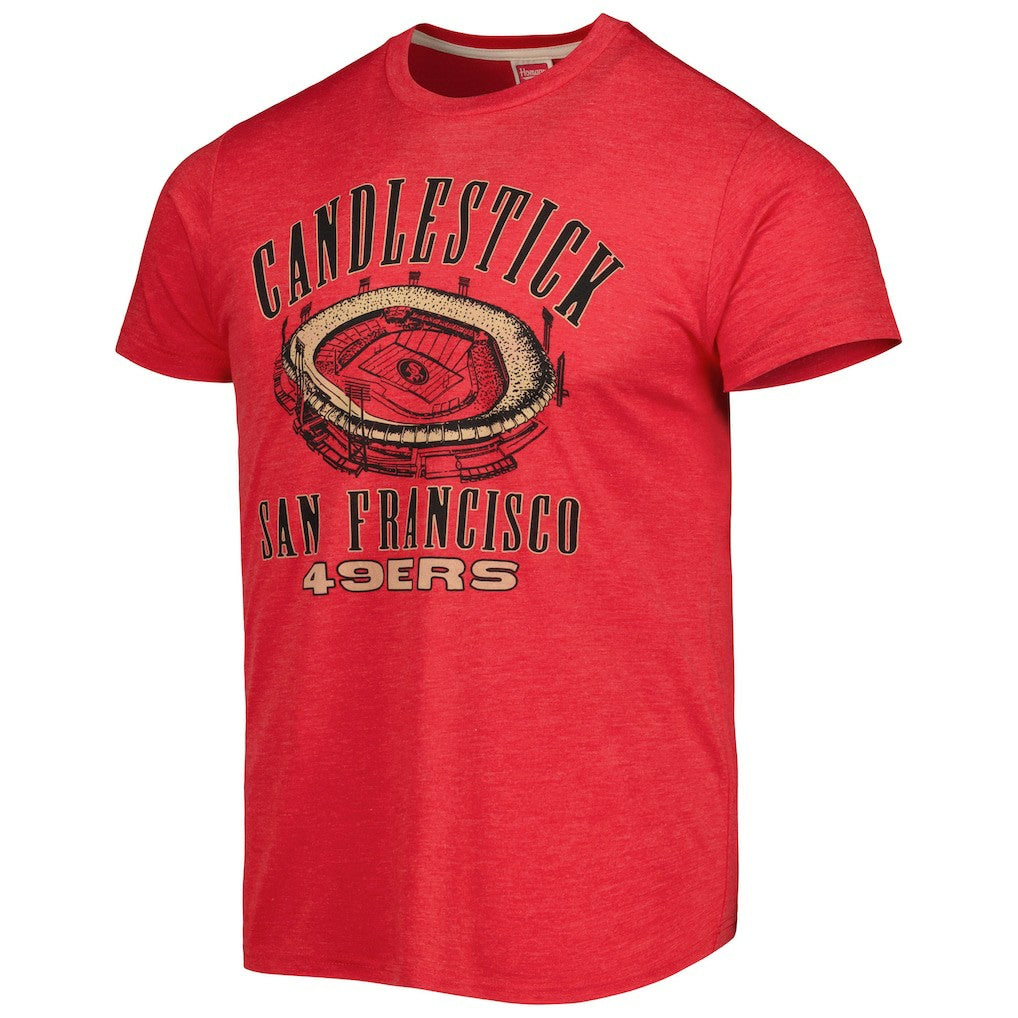 NFL San Francisco 49ers Homage Stadium Tri-Blend T-Shirt