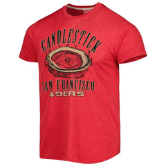 NFL San Francisco 49ers Homage Stadium Tri-Blend T-Shirt