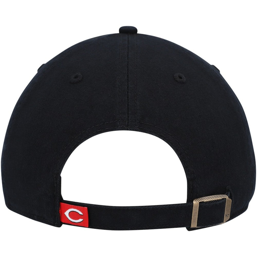 Cincinnati Reds Cooperstown Collection Clean Up Adjustable Hat - Black | 47 brand