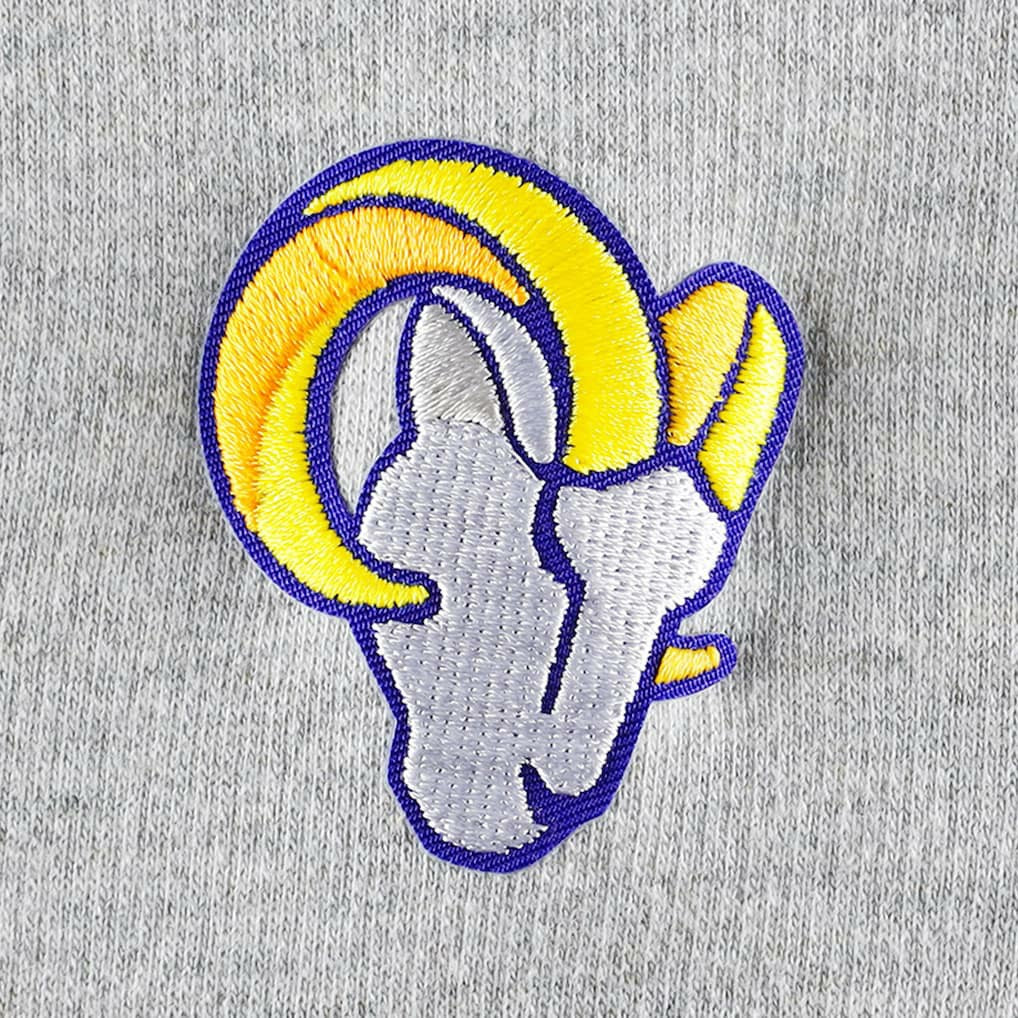 NFL Los Angeles Rams Antigua Women's Lightweight Jackpot Raglan Half-Zip Pullover Hoodie
