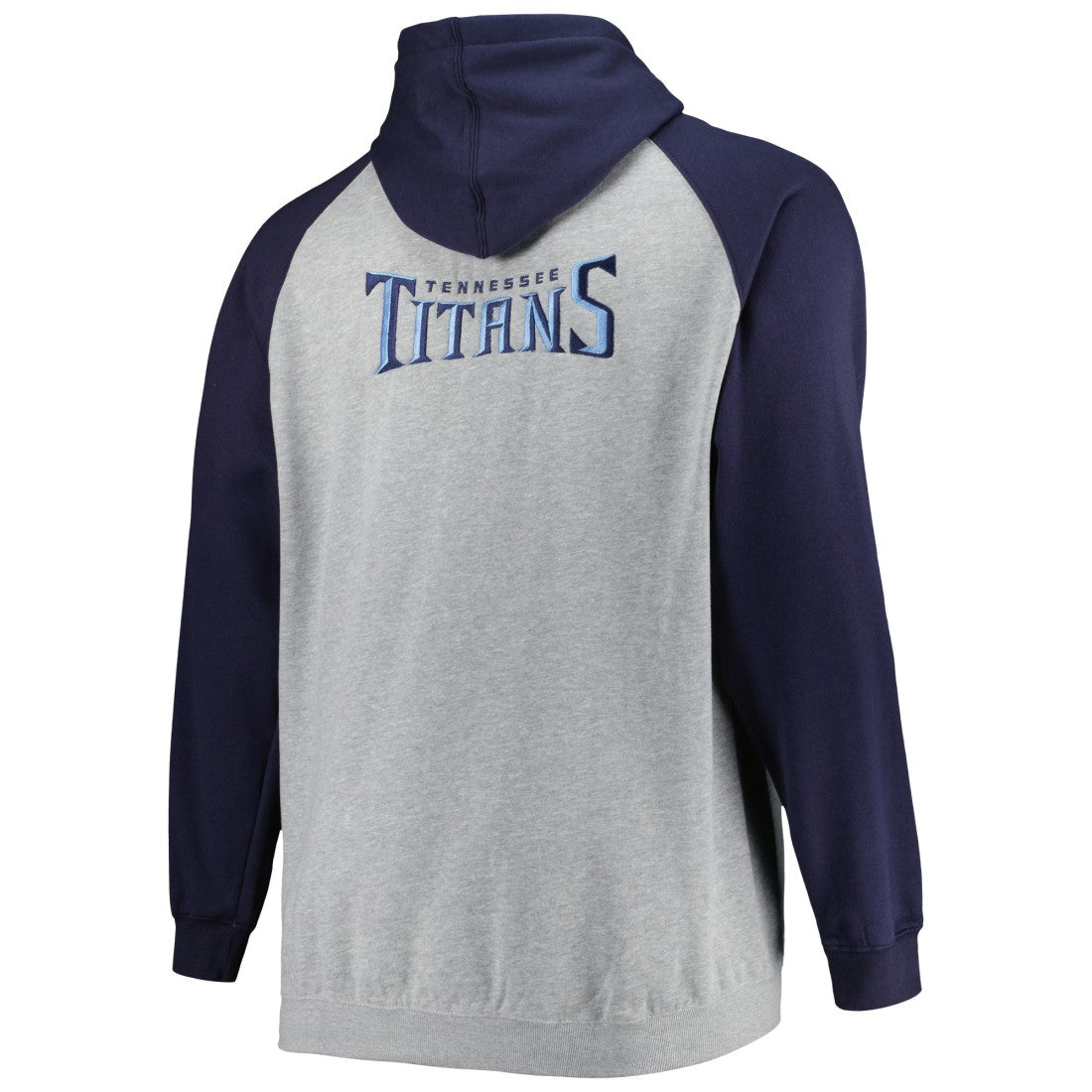 NFL Tennessee Titans Big & Tall Fleece Raglan Full-Zip Hoodie Jacket