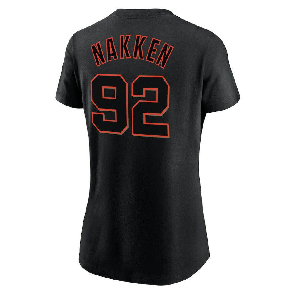 Alyssa Nakken San Francisco Giants Women's Name & Number T-Shirt - Black | Nike