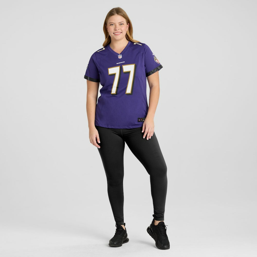 NFL Baltimore Ravens Daniel Faalele  Women's Player Game Jersey