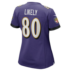 NFL Baltimore Ravens Isaiah Likely  Women's Player Game Jersey