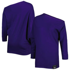 NFL Baltimore Ravens KIYA TOMLIN Women's Twisted Tri-Blend Asymmetrical 3/4-Dolman Sleeve Sweatshirt