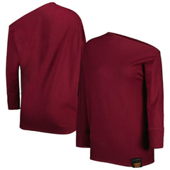 NFL Washington Commanders KIYA TOMLIN Women's Twisted Tri-Blend Asymmetrical 3/4-Dolman Sleeve Sweatshirt