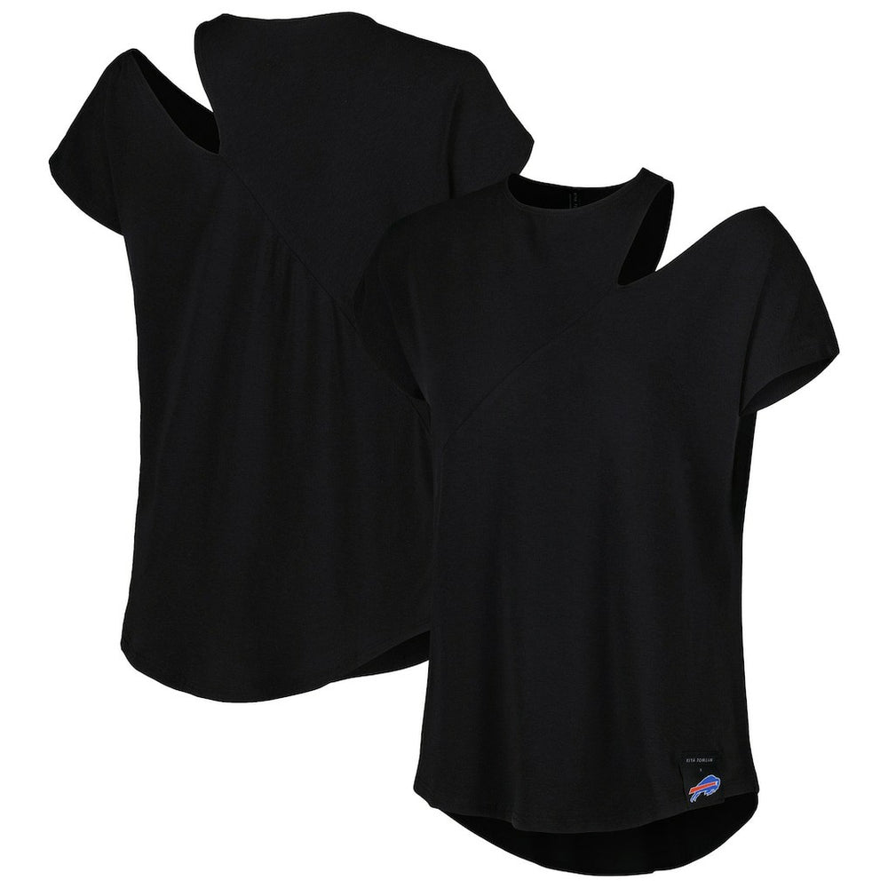 NFL Buffalo Bills KIYA TOMLIN Women's Cut Out Tri-Blend Shirt