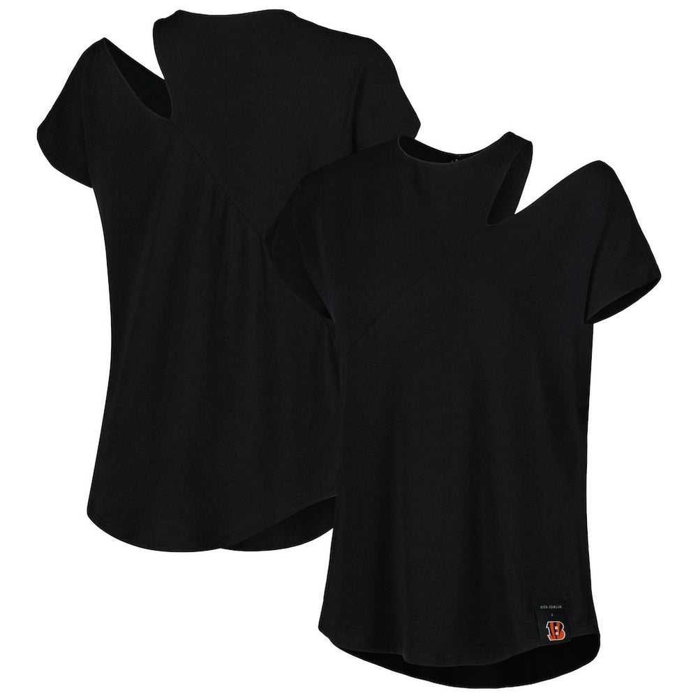 NFL Cincinnati Bengals KIYA TOMLIN Women's Cut Out Tri-Blend Shirt