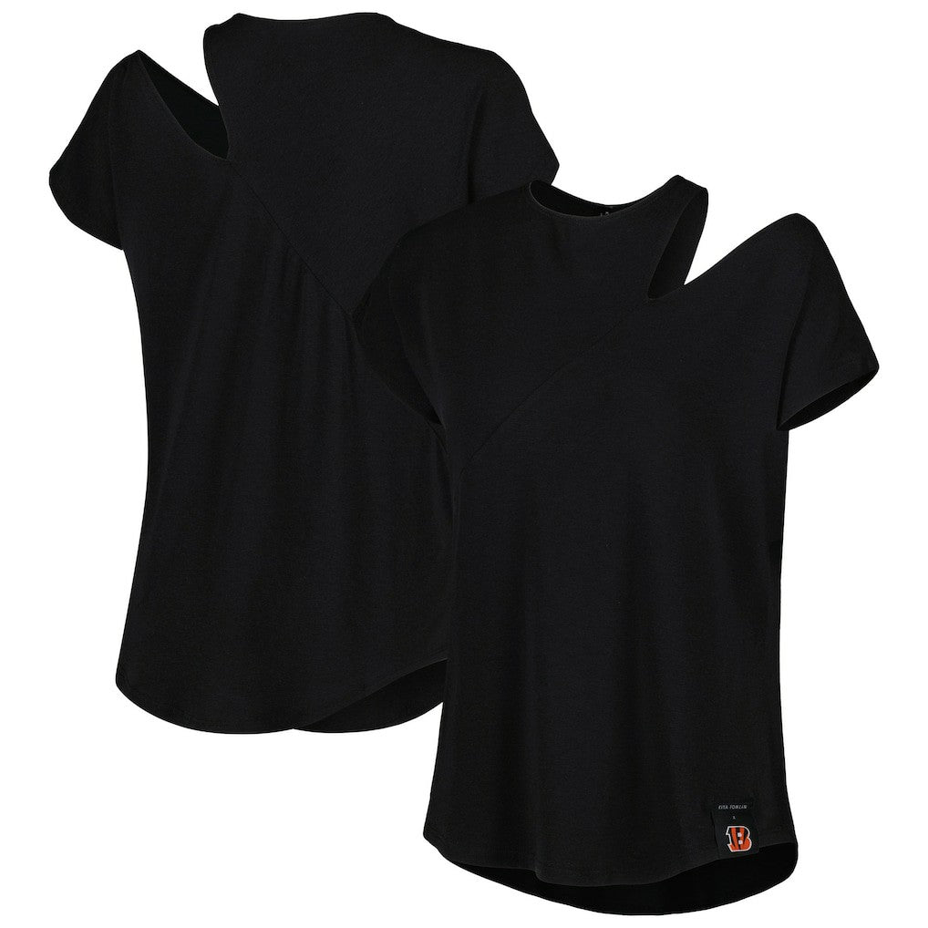 NFL Cincinnati Bengals KIYA TOMLIN Women's Cut Out Tri-Blend Shirt