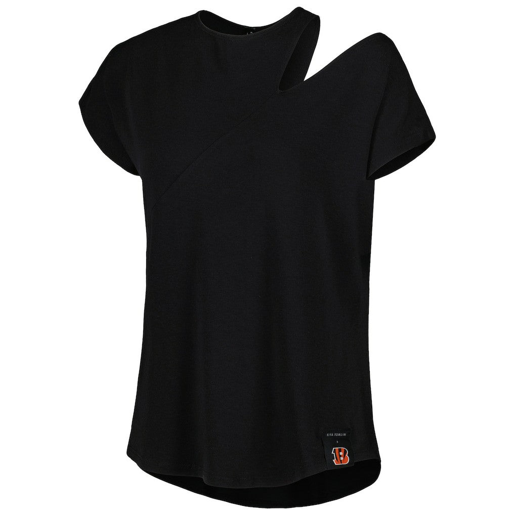 NFL Cincinnati Bengals KIYA TOMLIN Women's Cut Out Tri-Blend Shirt