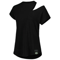 NFL Green Bay Packers KIYA TOMLIN Women's Cut Out Tri-Blend Shirt