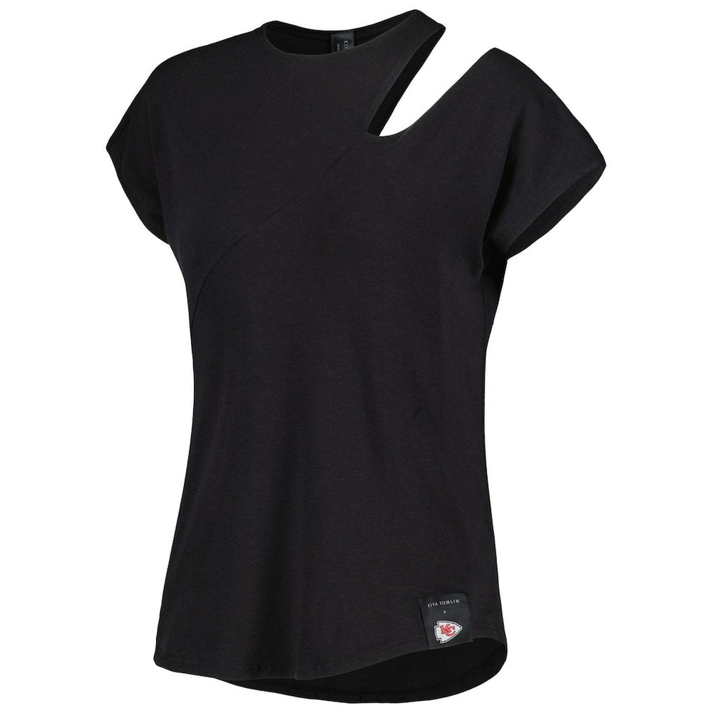 NFL Kansas City Chiefs KIYA TOMLIN Women's Cut Out Tri-Blend Shirt