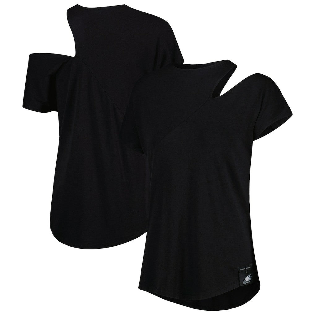 NFL Philadelphia Eagles KIYA TOMLIN Women's Cut Out Tri-Blend Shirt
