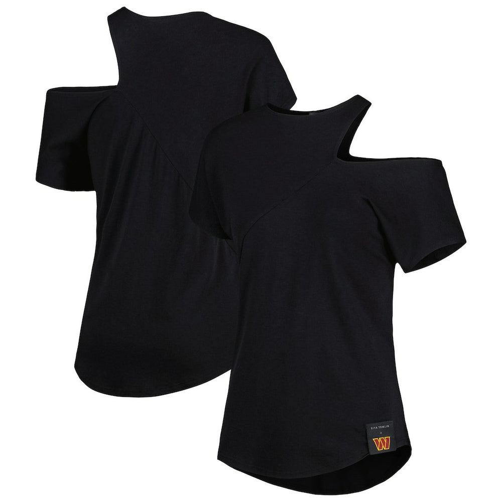 NFL Washington Commanders KIYA TOMLIN Women's Cut Out Tri-Blend Shirt