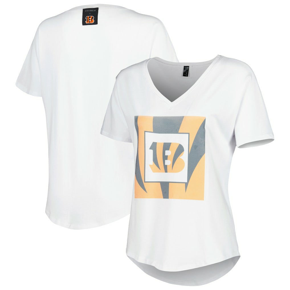 NFL Cincinnati Bengals KIYA TOMLIN Women's V-Neck T-Shirt