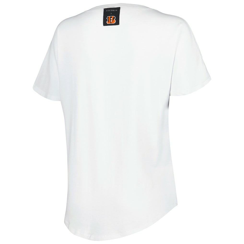 NFL Cincinnati Bengals KIYA TOMLIN Women's V-Neck T-Shirt