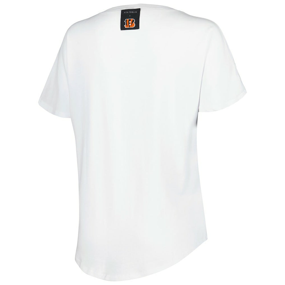 NFL Cincinnati Bengals KIYA TOMLIN Women's V-Neck T-Shirt