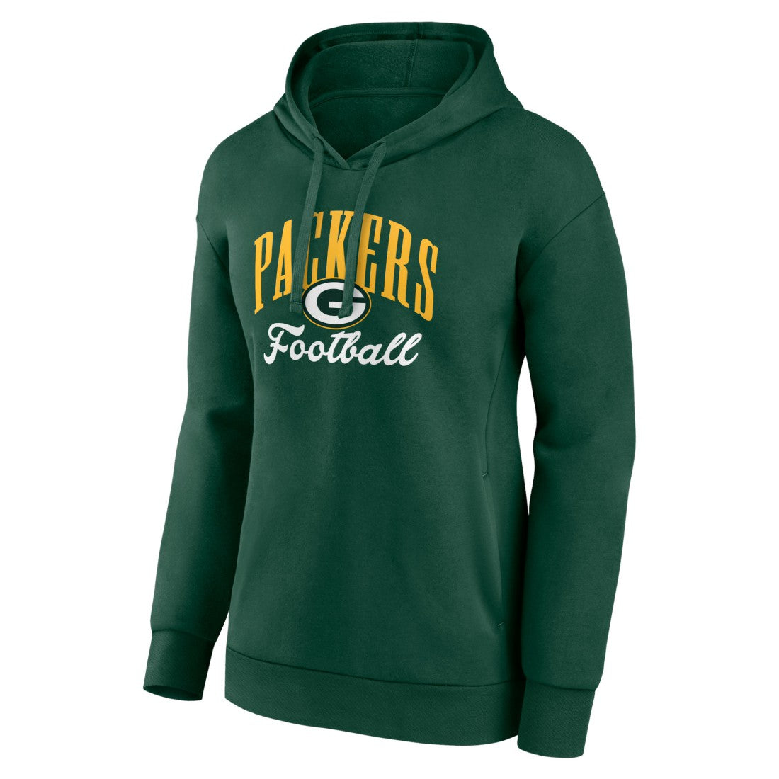 NFL Green Bay Packers Women's Team Logo Victory Script Pullover Hoodie