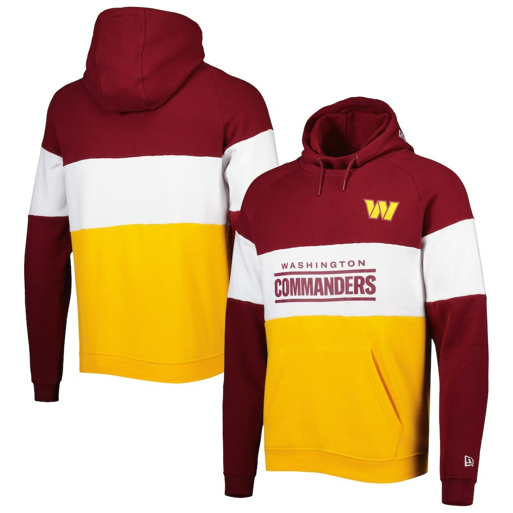NFL Washington Commanders Colorblock Current Pullover Hoodie