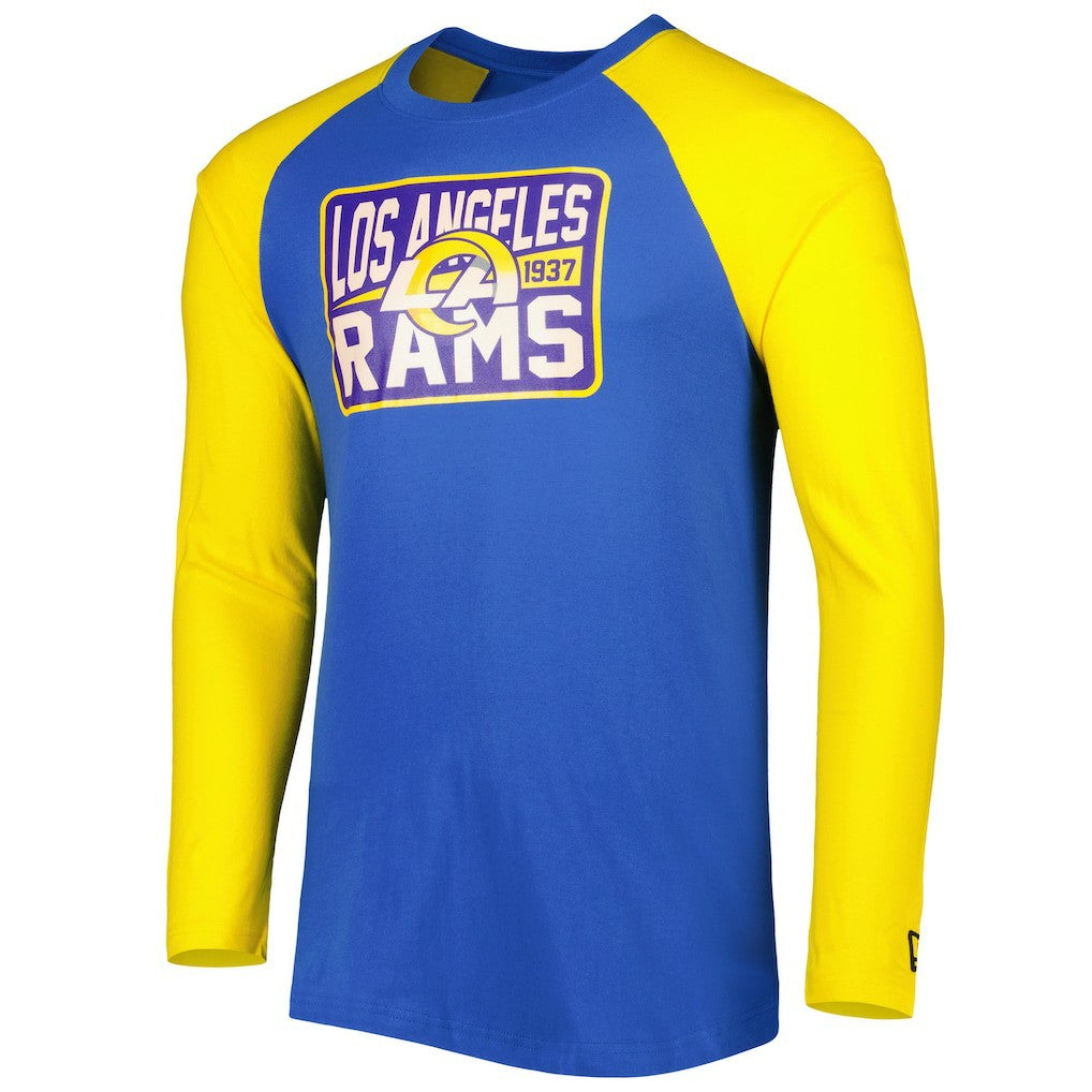 NFL Los Angeles Rams Current Raglan Long Sleeve T-Shirt