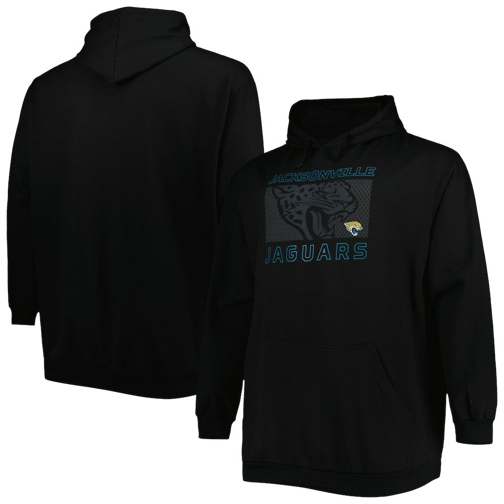 NFL Jacksonville Jaguars Big & Tall Pop of Color Pullover Hoodie