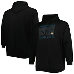 NFL Jacksonville Jaguars Big & Tall Pop of Color Pullover Hoodie