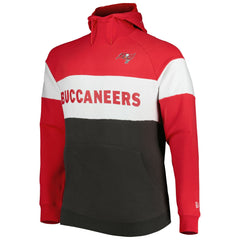 NFL Tampa Bay Buccaneers Big & Tall Current Colorblock Raglan Fleece Pullover Hoodie
