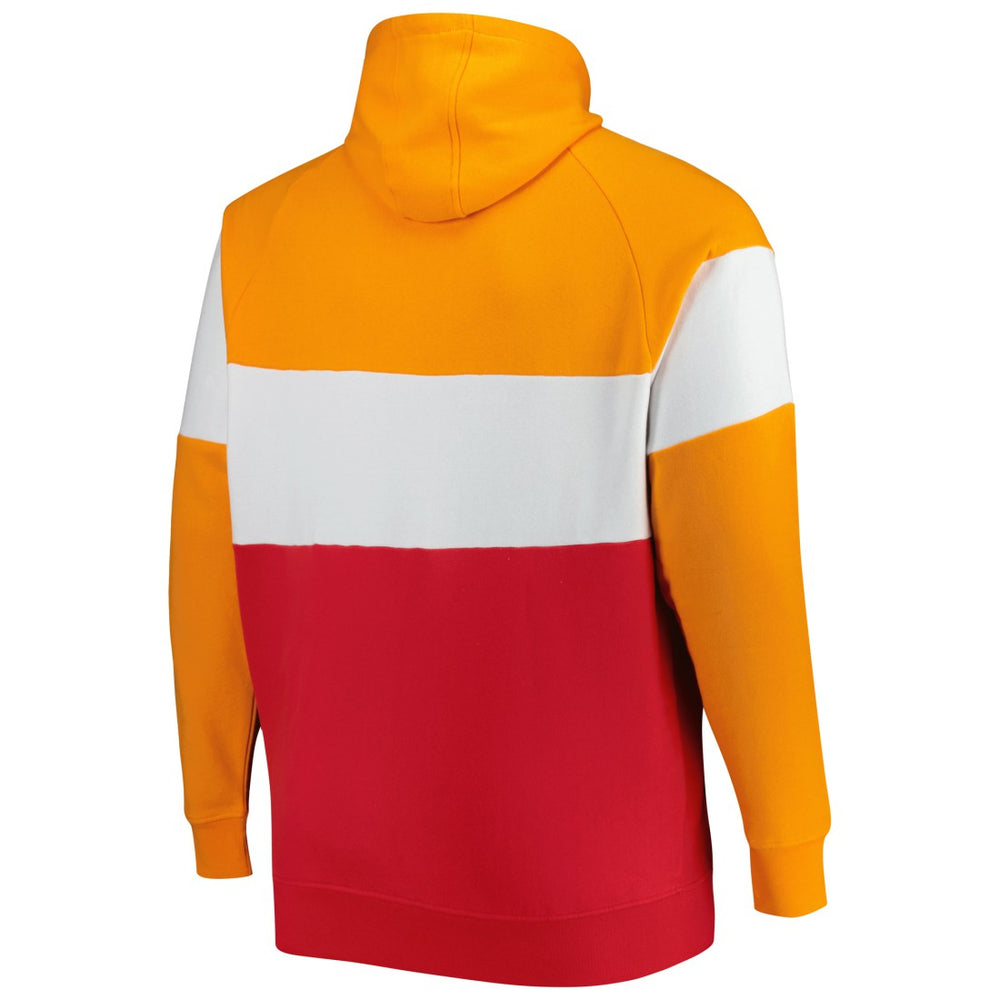 NFL Tampa Bay Buccaneers Big & Tall Throwback Colorblock Fleece Raglan Pullover Hoodie