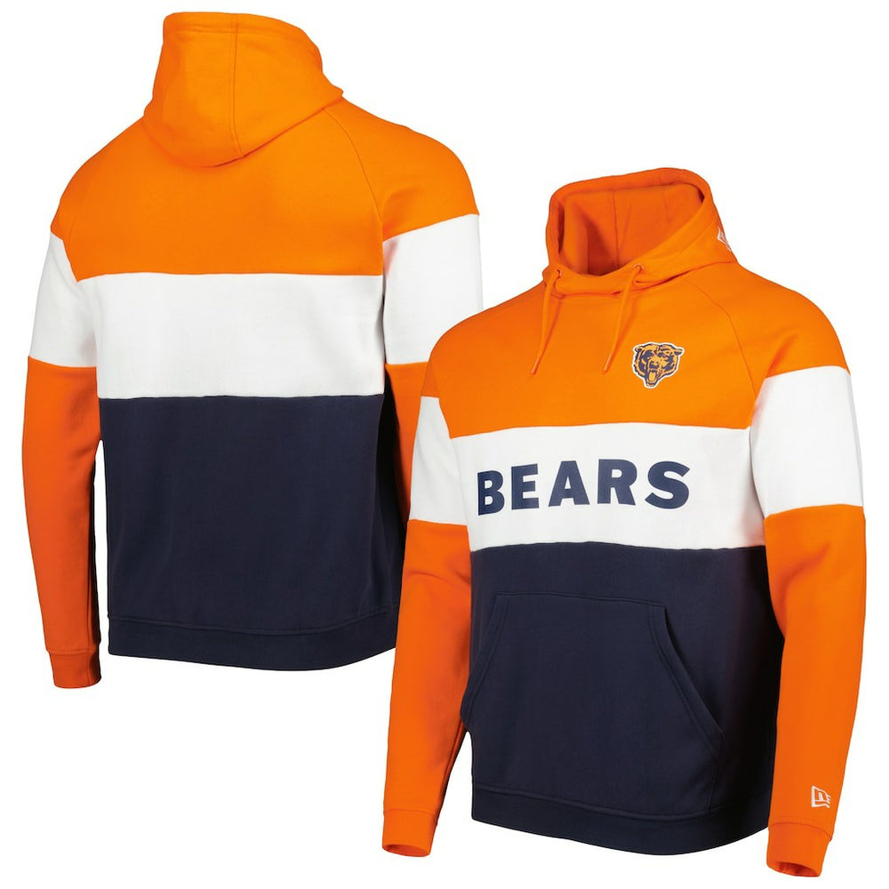 NFL Chicago Bears Colorblock Throwback Pullover Hoodie