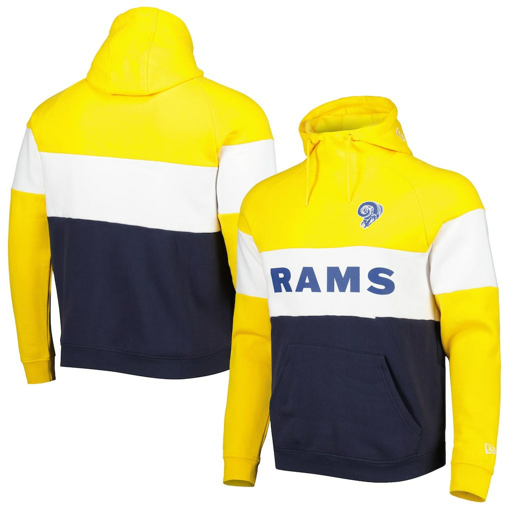NFL Los Angeles Rams Colorblock Throwback Pullover Hoodie