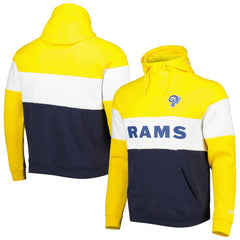 NFL Los Angeles Rams Colorblock Throwback Pullover Hoodie