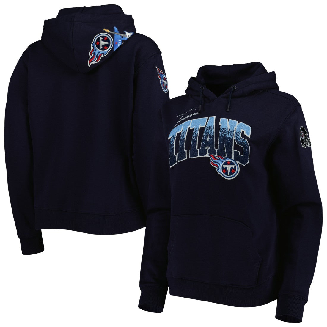NFL Tennessee Titans Pro Standard Women's Local Patch Pullover Hoodie
