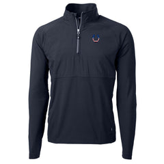 NFL Indianapolis Colts Cutter & Buck Adapt Eco Knit Hybrid Recycled Quarter-Zip Pullover Top