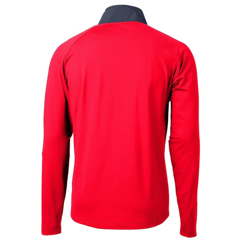 NFL Indianapolis Colts Cutter & Buck Adapt Eco Knit Hybrid Recycled Quarter-Zip Pullover Top