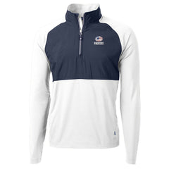 NFL Green Bay Packers Cutter & Buck Adapt Eco Knit Hybrid Recycled Quarter-Zip Pullover Top