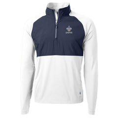 NFL New Orleans Saints Cutter & Buck Adapt Eco Knit Hybrid Recycled Quarter-Zip Pullover Top