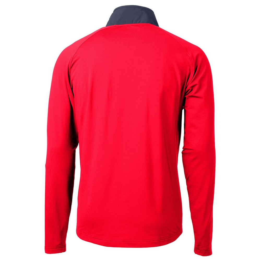 NFL Houston Texans Cutter & Buck Adapt Eco Knit Hybrid Recycled Quarter-Zip Pullover Top