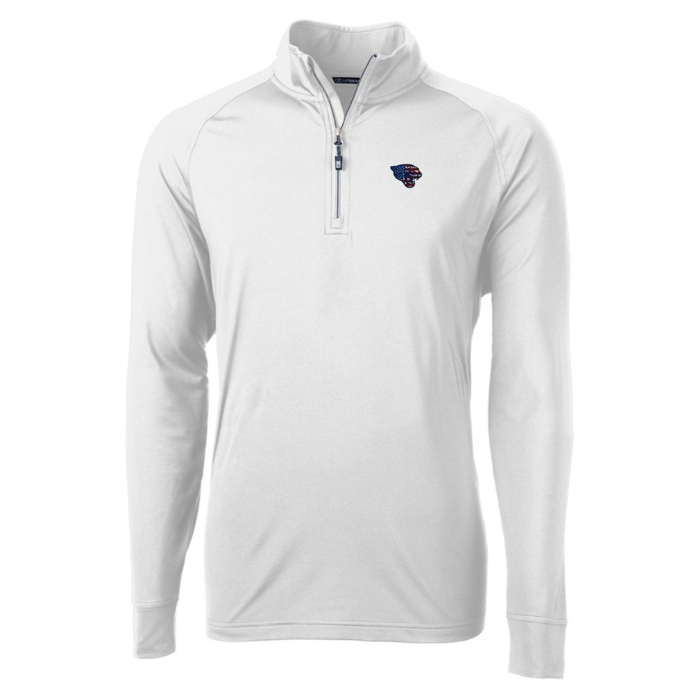 NFL Jacksonville Jaguars Cutter & Buck Team Adapt Eco Knit Hybrid Recycled Quarter-Zip Pullover Top