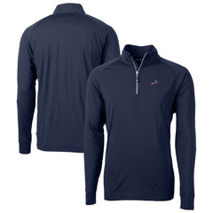NFL Detroit Lions Cutter & Buck Team Adapt Eco Knit Hybrid Recycled Quarter-Zip Pullover Top