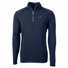 NFL Detroit Lions Cutter & Buck Team Adapt Eco Knit Hybrid Recycled Quarter-Zip Pullover Top