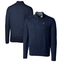 NFL New York Giants Cutter & Buck Lakemont Quarter-Zip Pullover Sweater